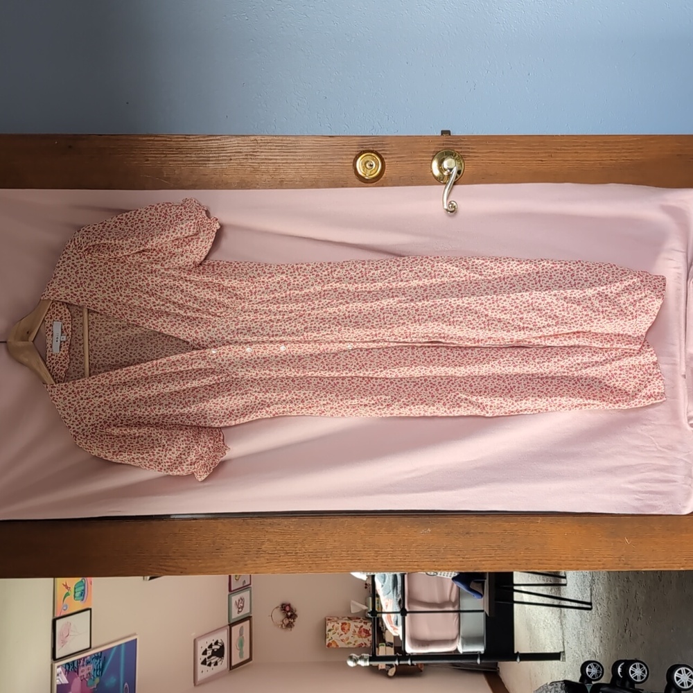 Peach and pink sun dress